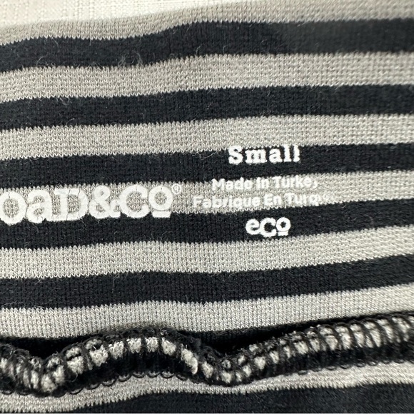 Toad&Co Women's Size Small Paseo Black Gray Striped Stretch Skirt - Picture 11 of 14